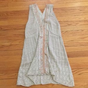 Free People Detailed V Neck Knit Dress